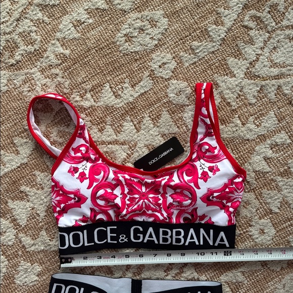 Pink, Red and White Patterned Set - Picture 4 of 7